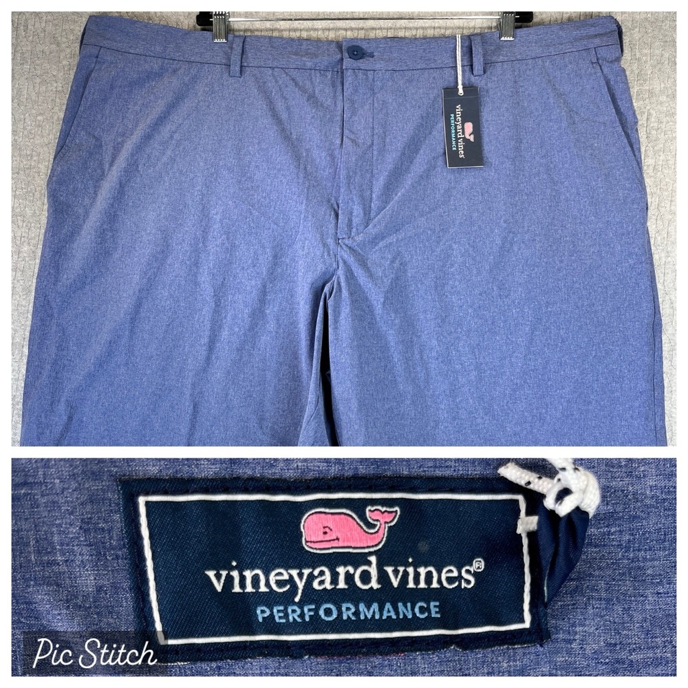 Vineyard Vines performance on the go Dress Shorts Men 54XB new with tags Blue